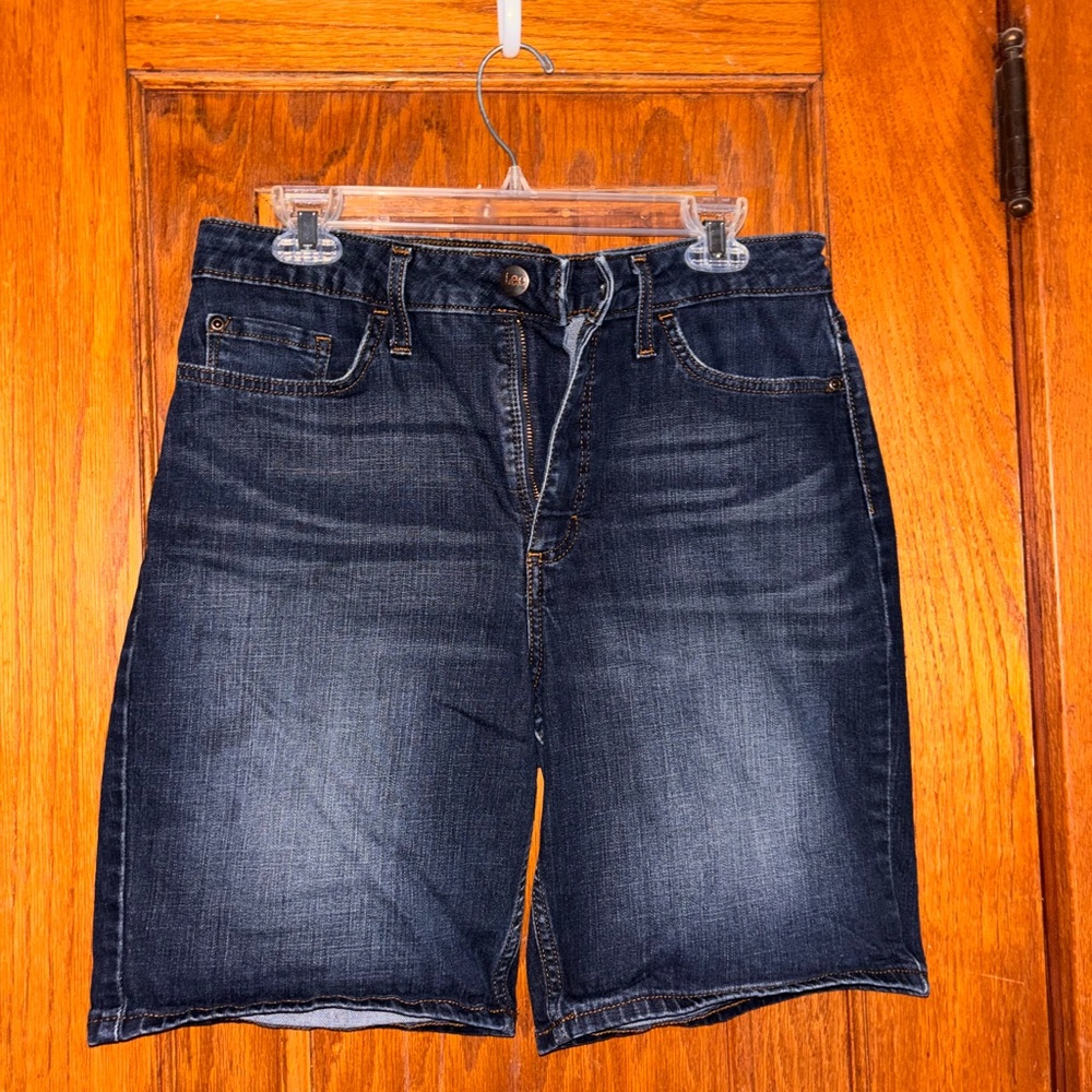 Lee Blue Jean Shorts Classic Casual Style